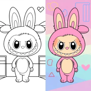 Aperçu des coloriages Labubu