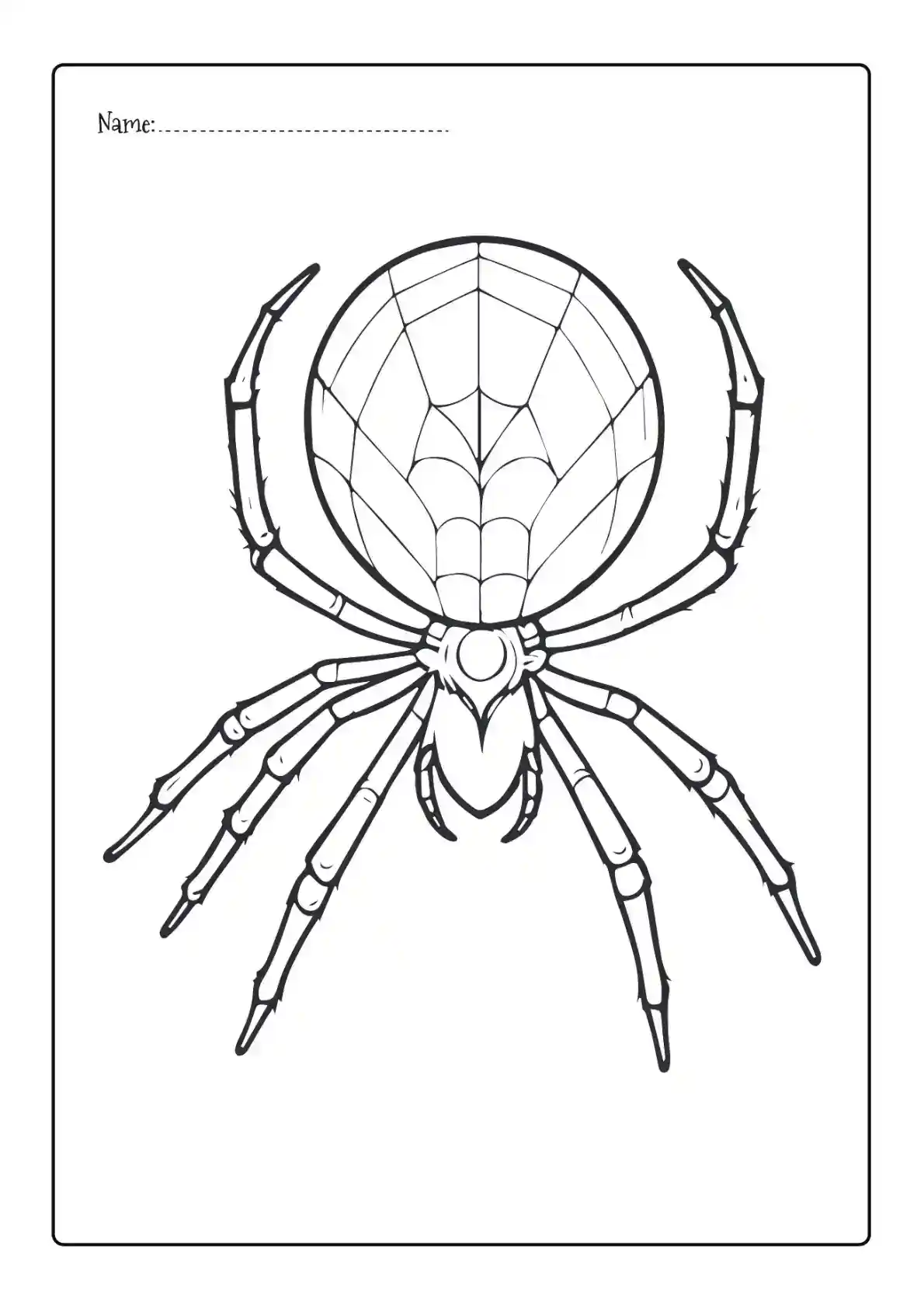 Art Spiderman Coloring Page