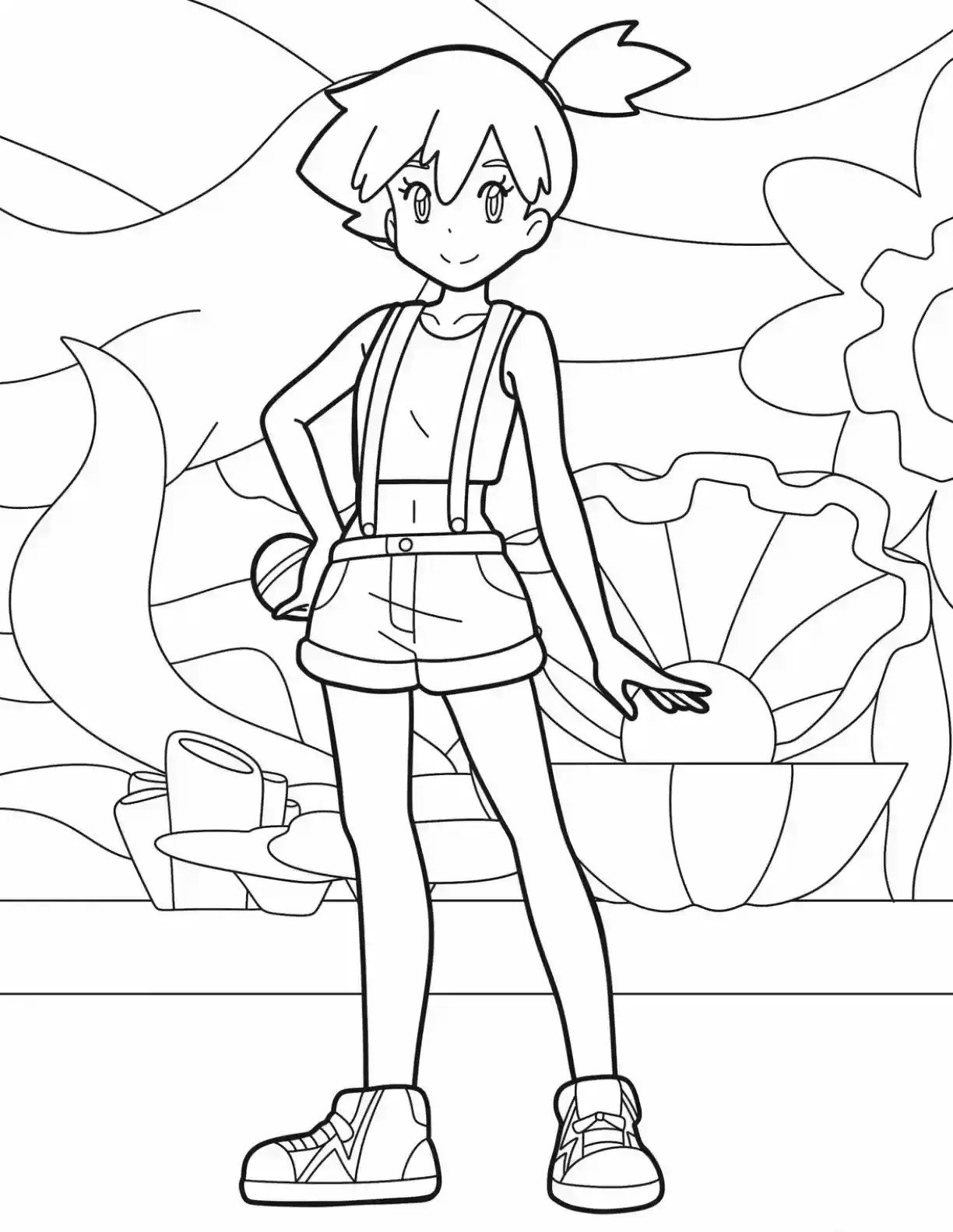 Ash Pikachu Pokemon Coloring Page