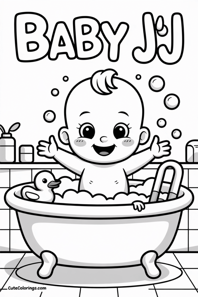 Baby JJ Bath Time Rubber Duck Fun