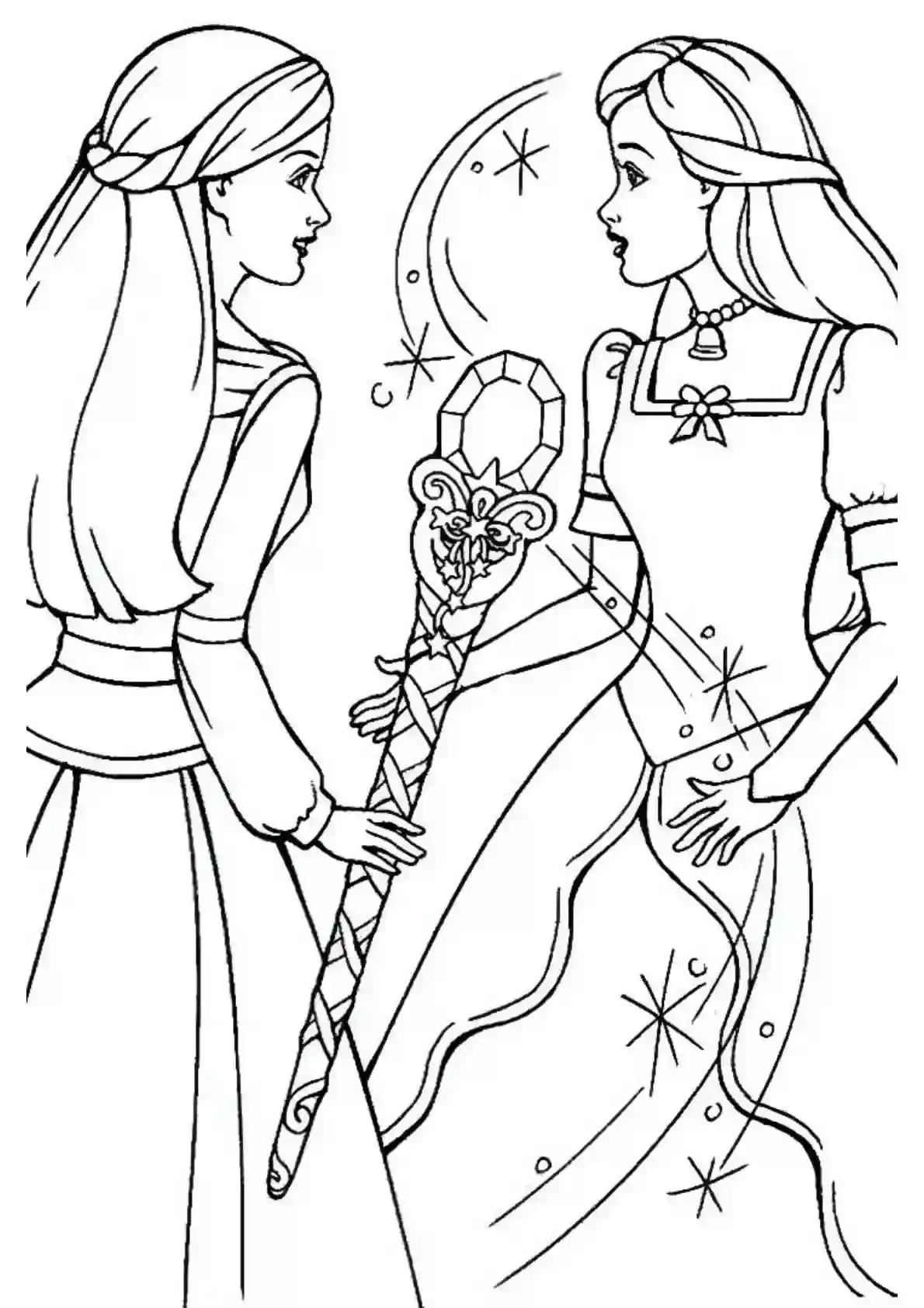 Barbie Receiving Magical Gift