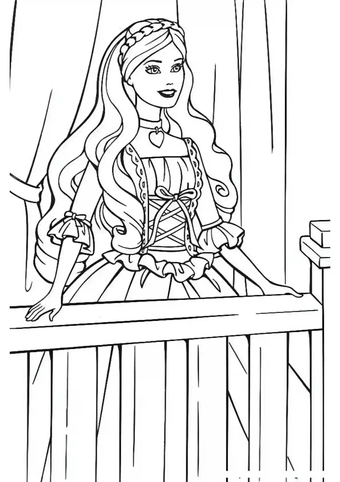 Barbie on Castle Balcony