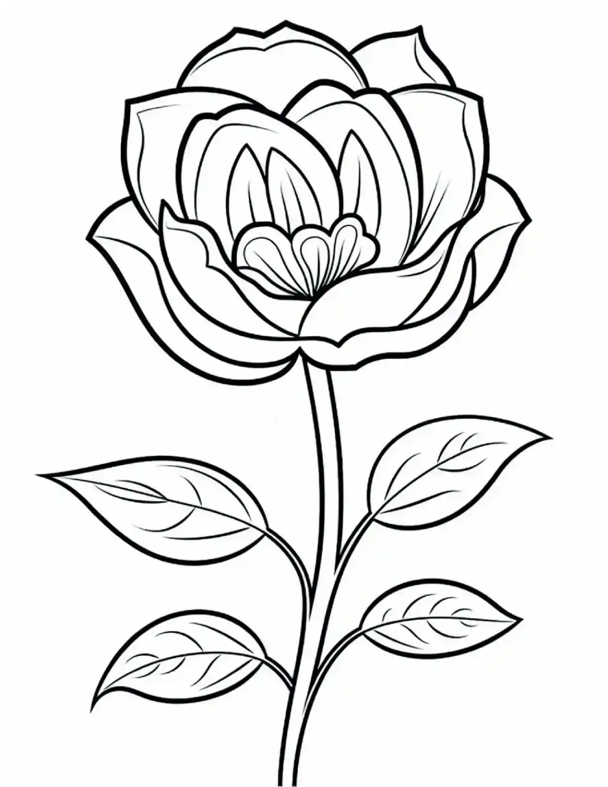 Beautiful Flower Coloring Pages