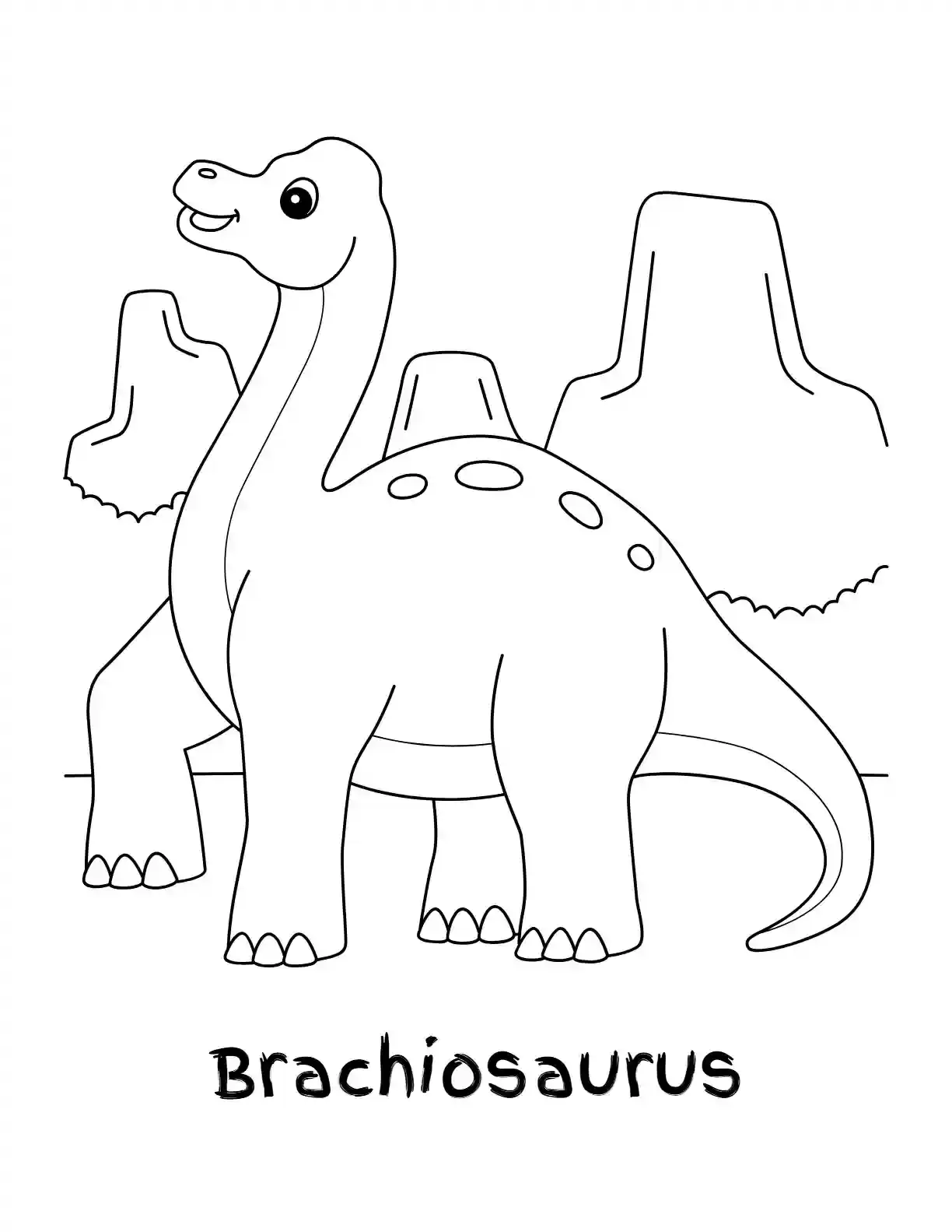 Brachiosaurus Coloring Page