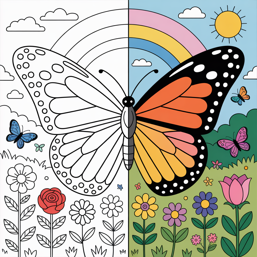 butterfly coloring pages