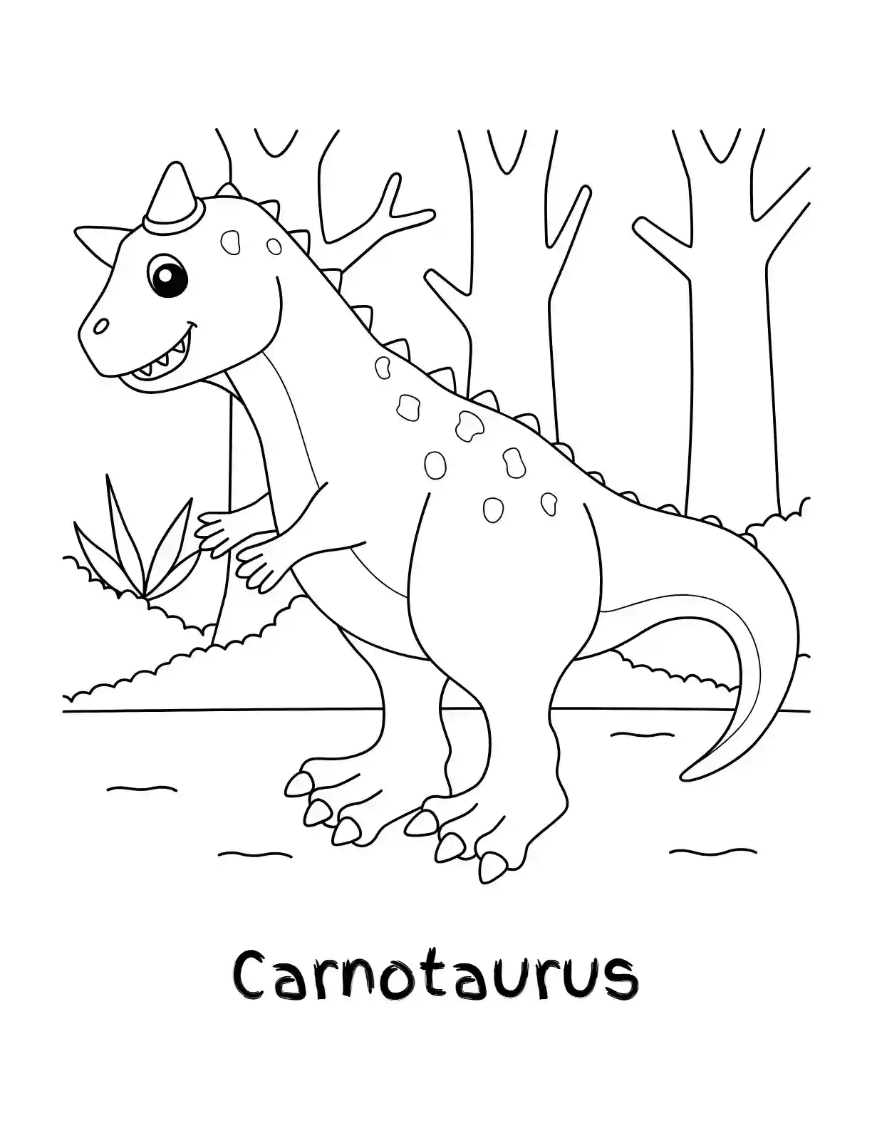 Carnotaurus Coloring Page