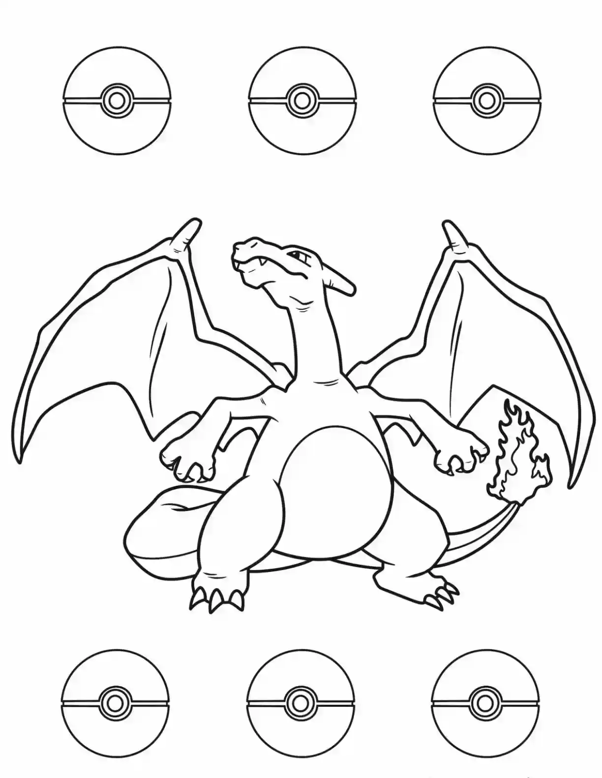 Charizard Pokemon Coloring Page