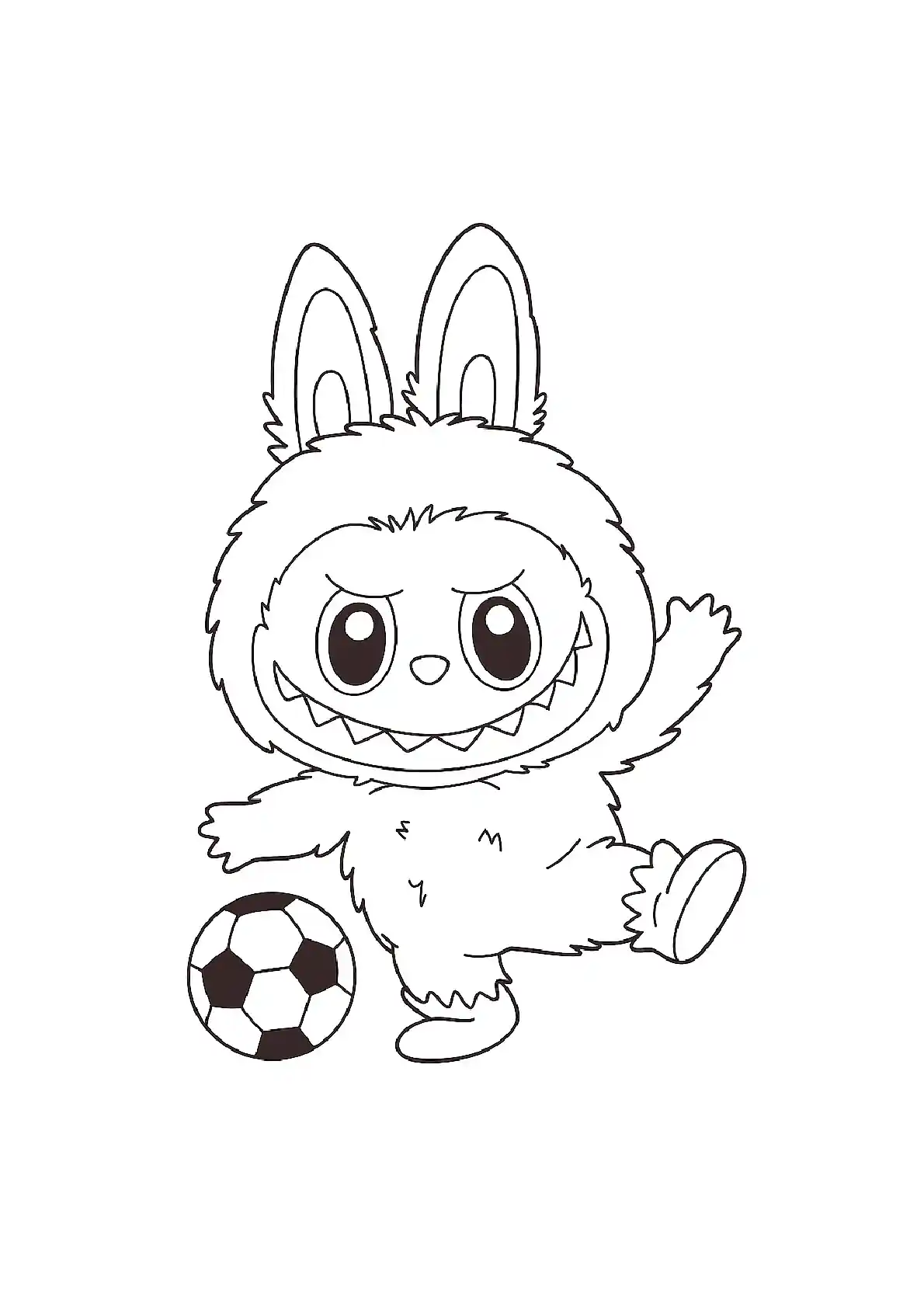 Cute Bunny Coloring Page