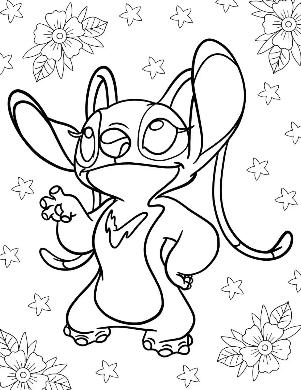 Dancing Stitch Coloring Pages