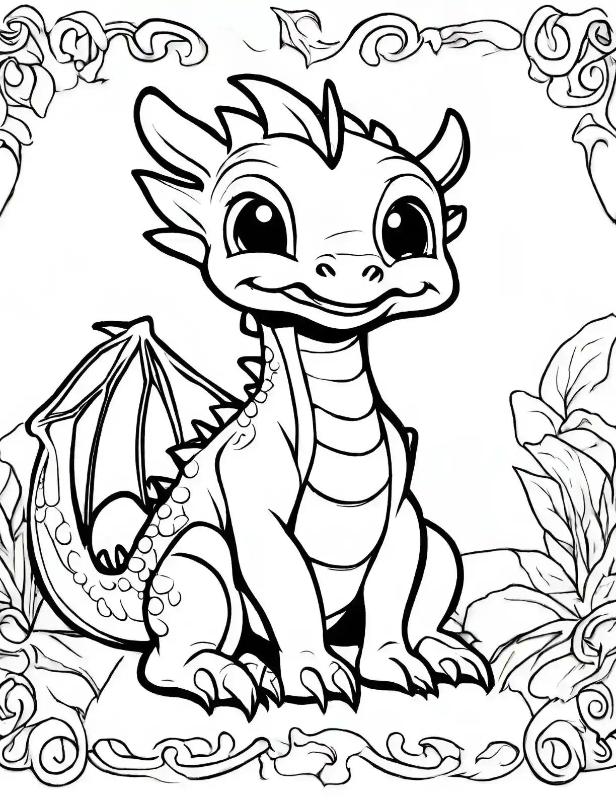 Decorative Border Dragon