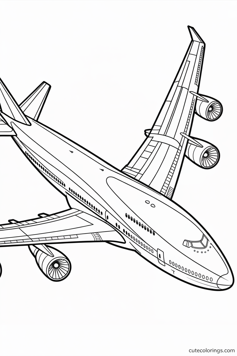 Large commercial airliner with detailed windows