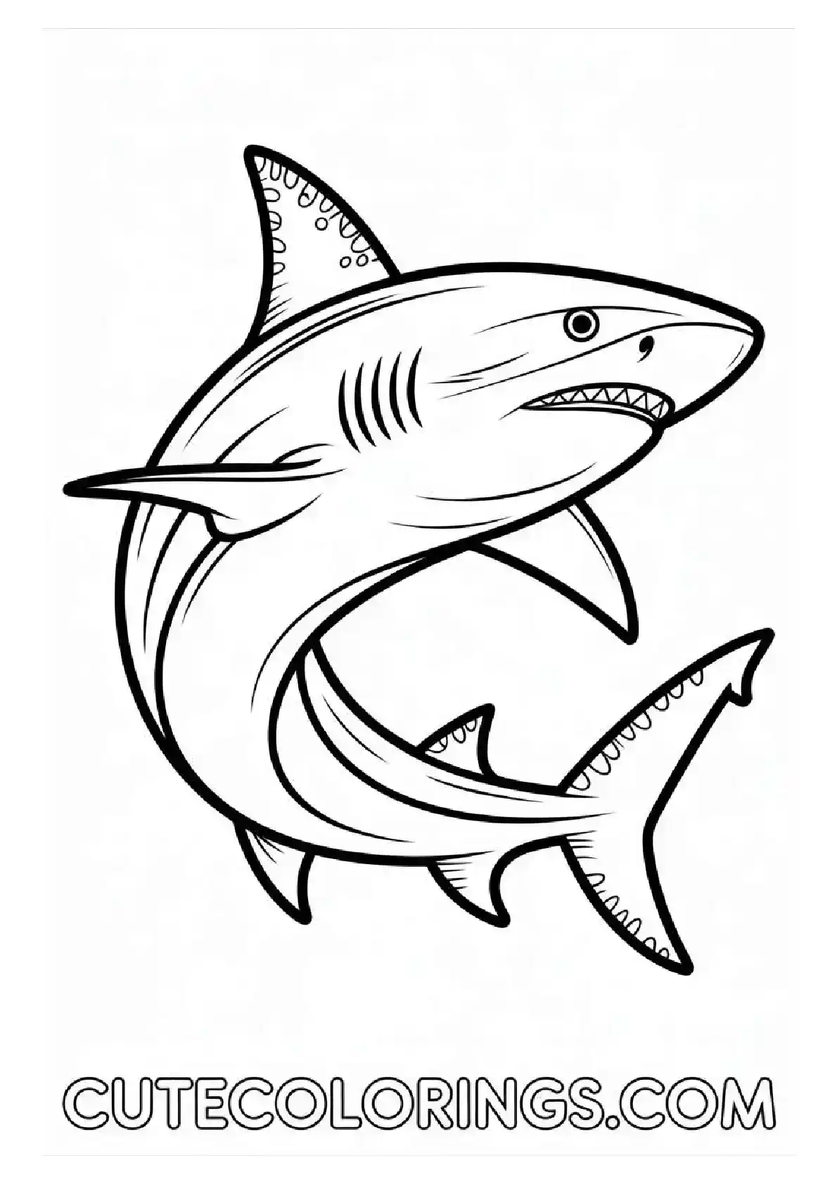 Dynamic Swimming Shark Page