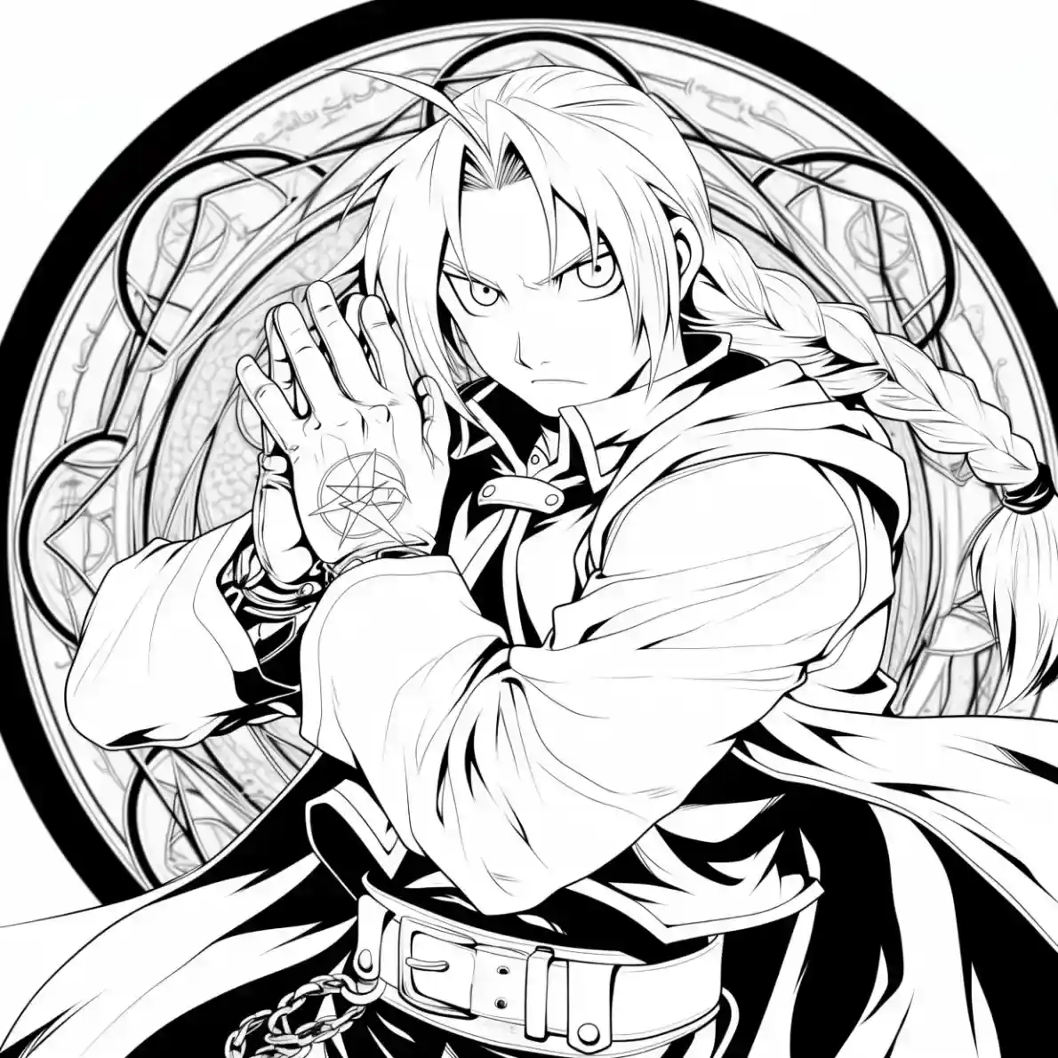 Edward Elric Coloring Page