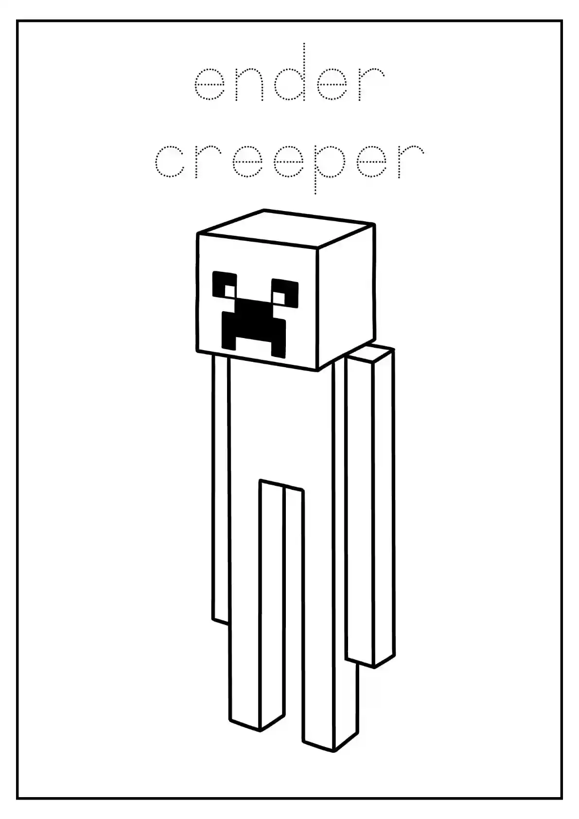 Enderman Character Tracing