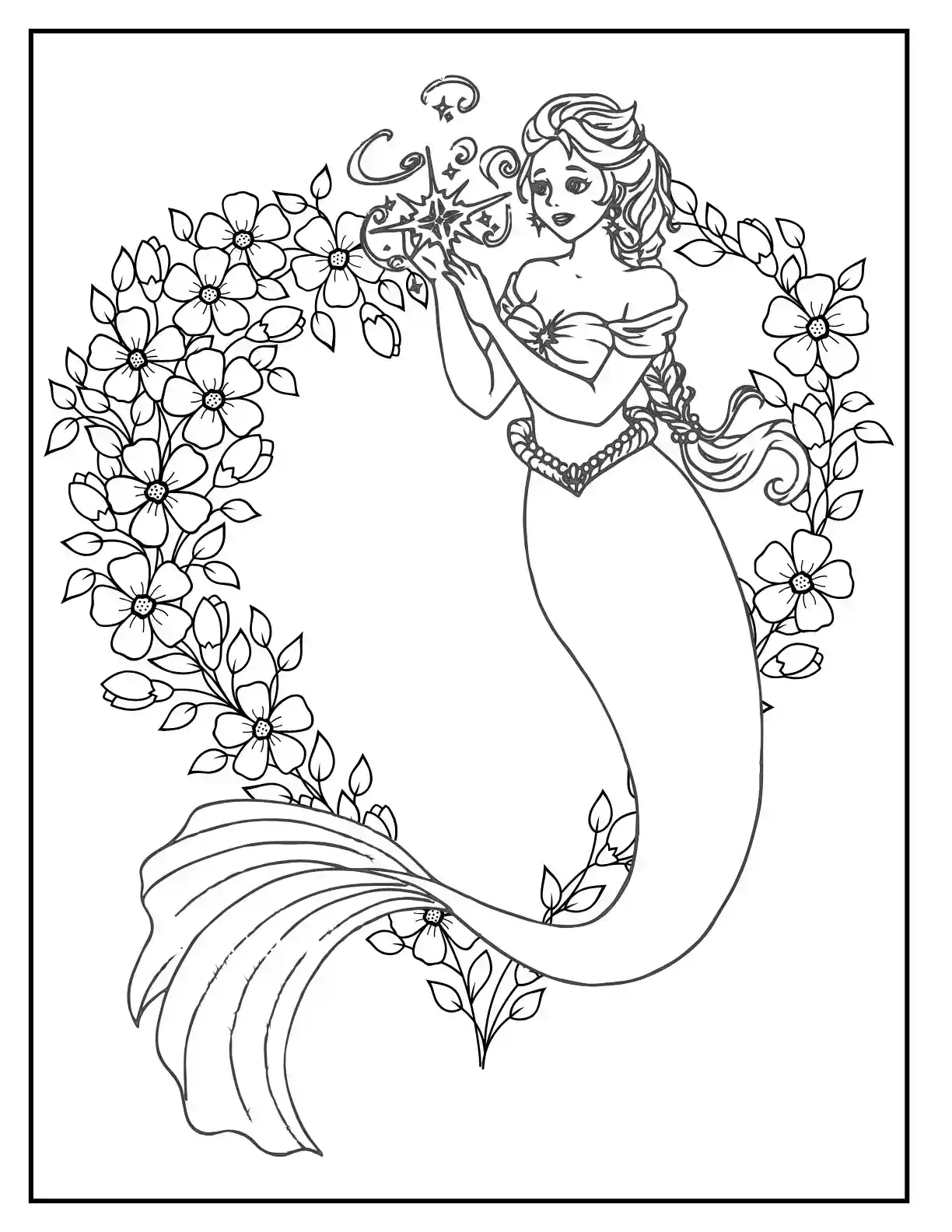 Flower Garden Mermaid 