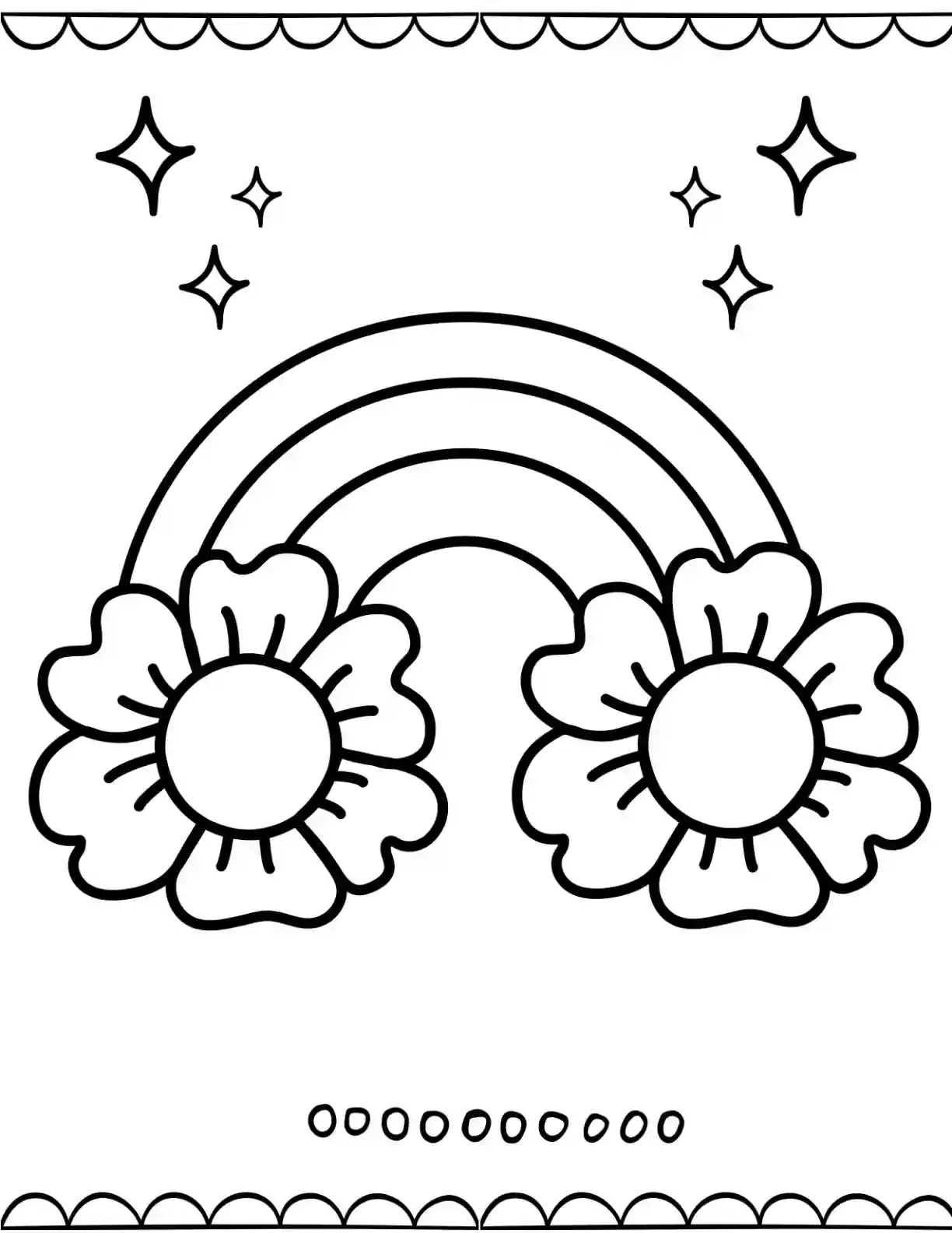 "Flower Garden Rainbow Page