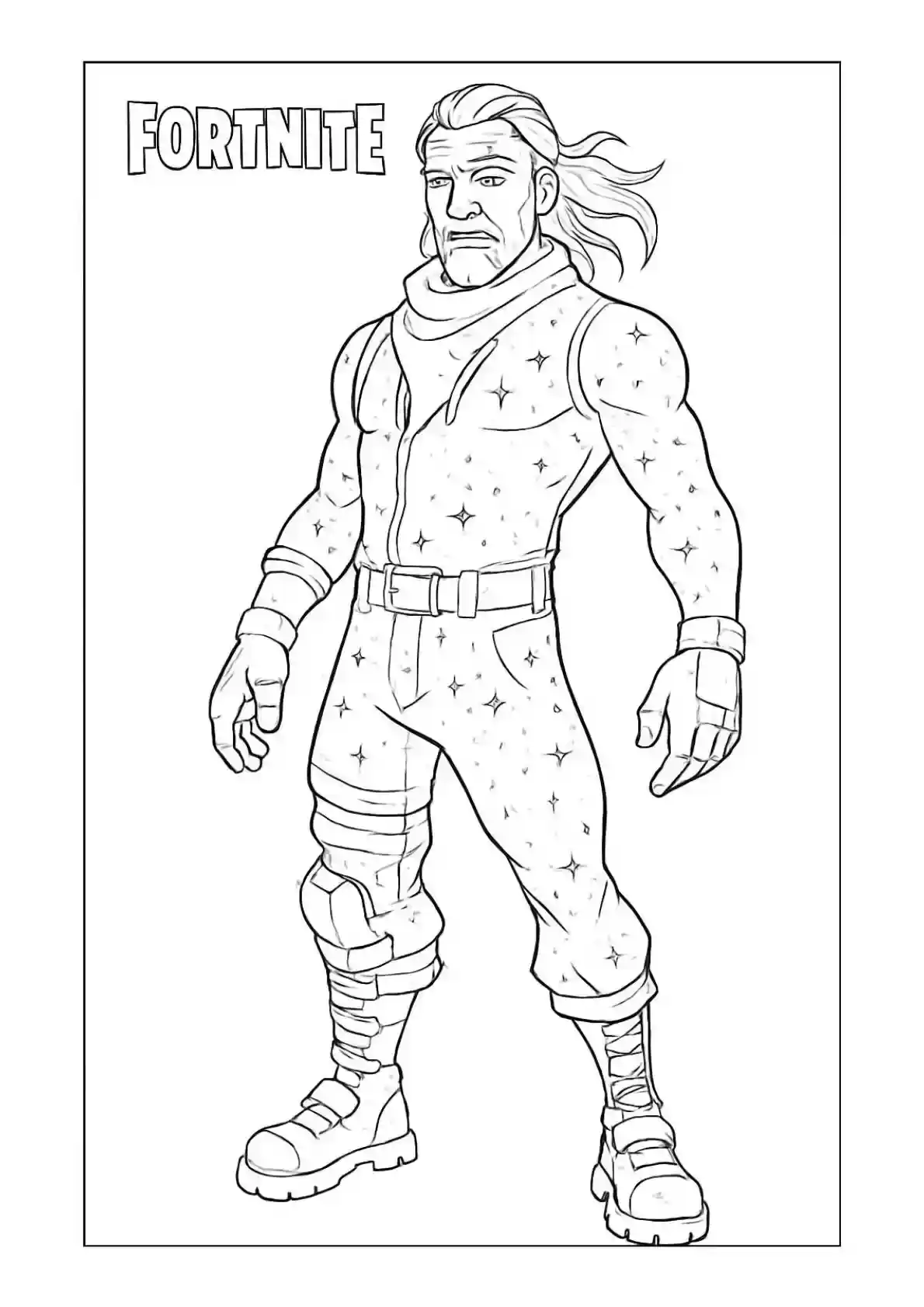 Fortnite Thor Skin Coloring Page