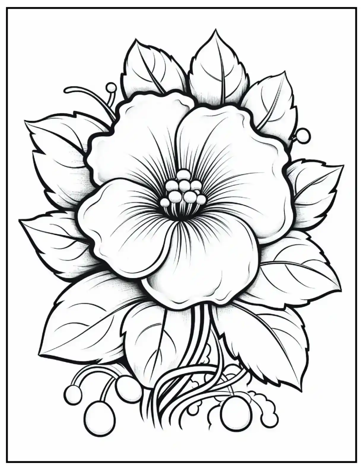 "Garden Flower Coloring Pages"