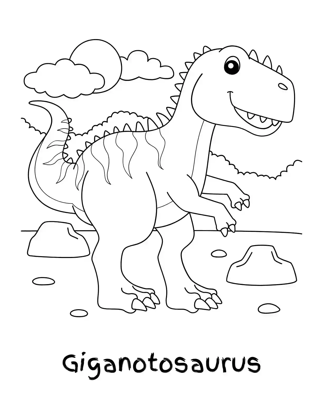 Giganotosaurus Coloring Page