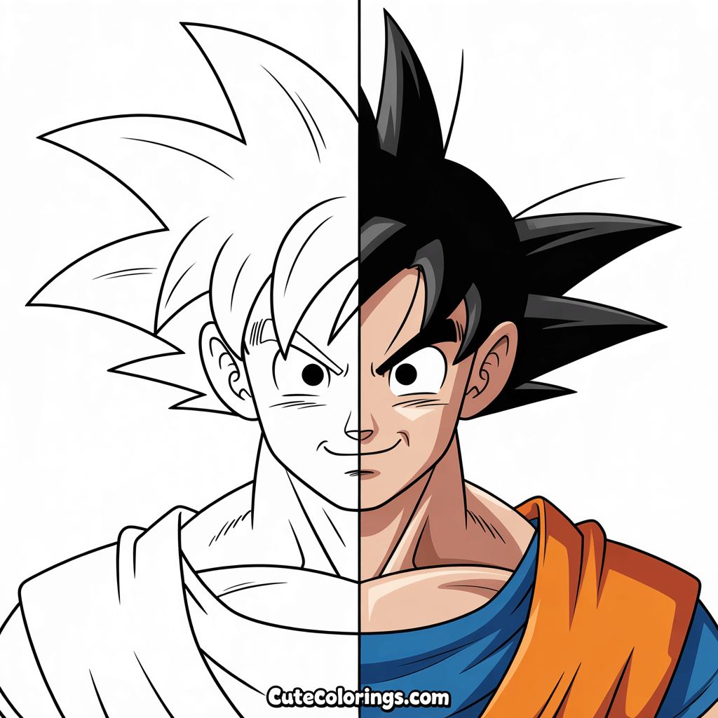 Goku Coloring Pages Feature Image