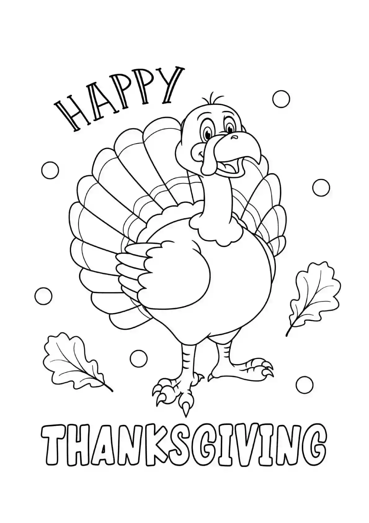 Happy Turkey Character
