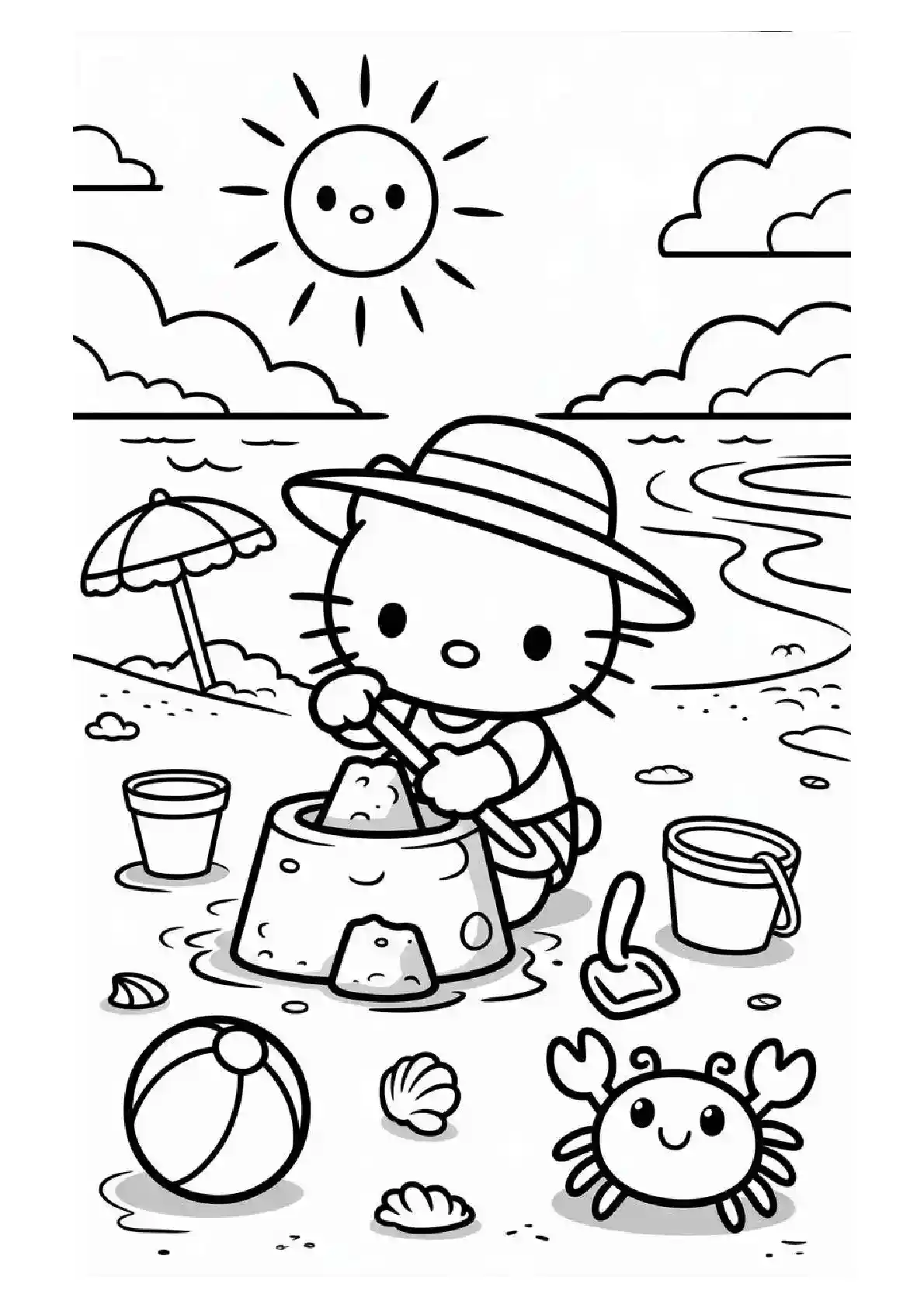 Hello Kitty Beach Sandcastle