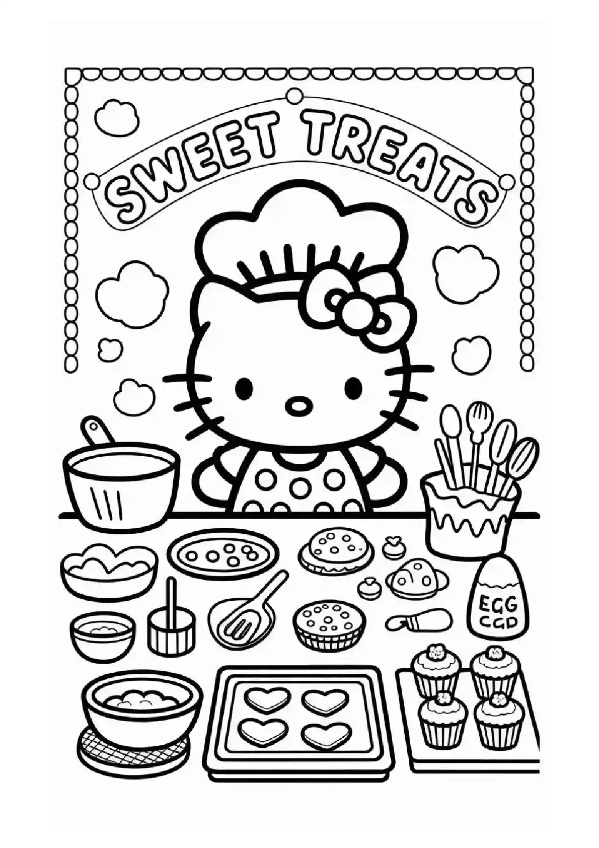Hello Kitty Chef Cooking
