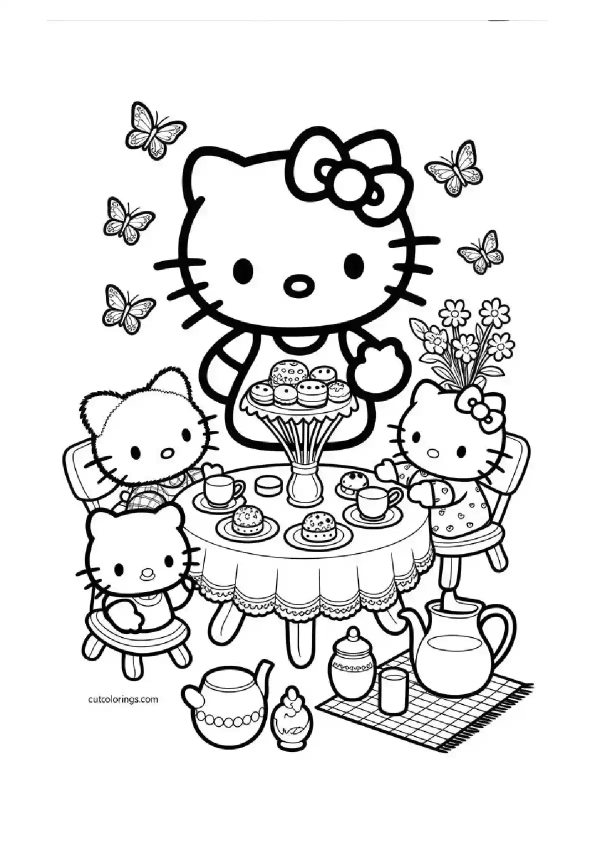 Hello Kitty Elegant Tea Time