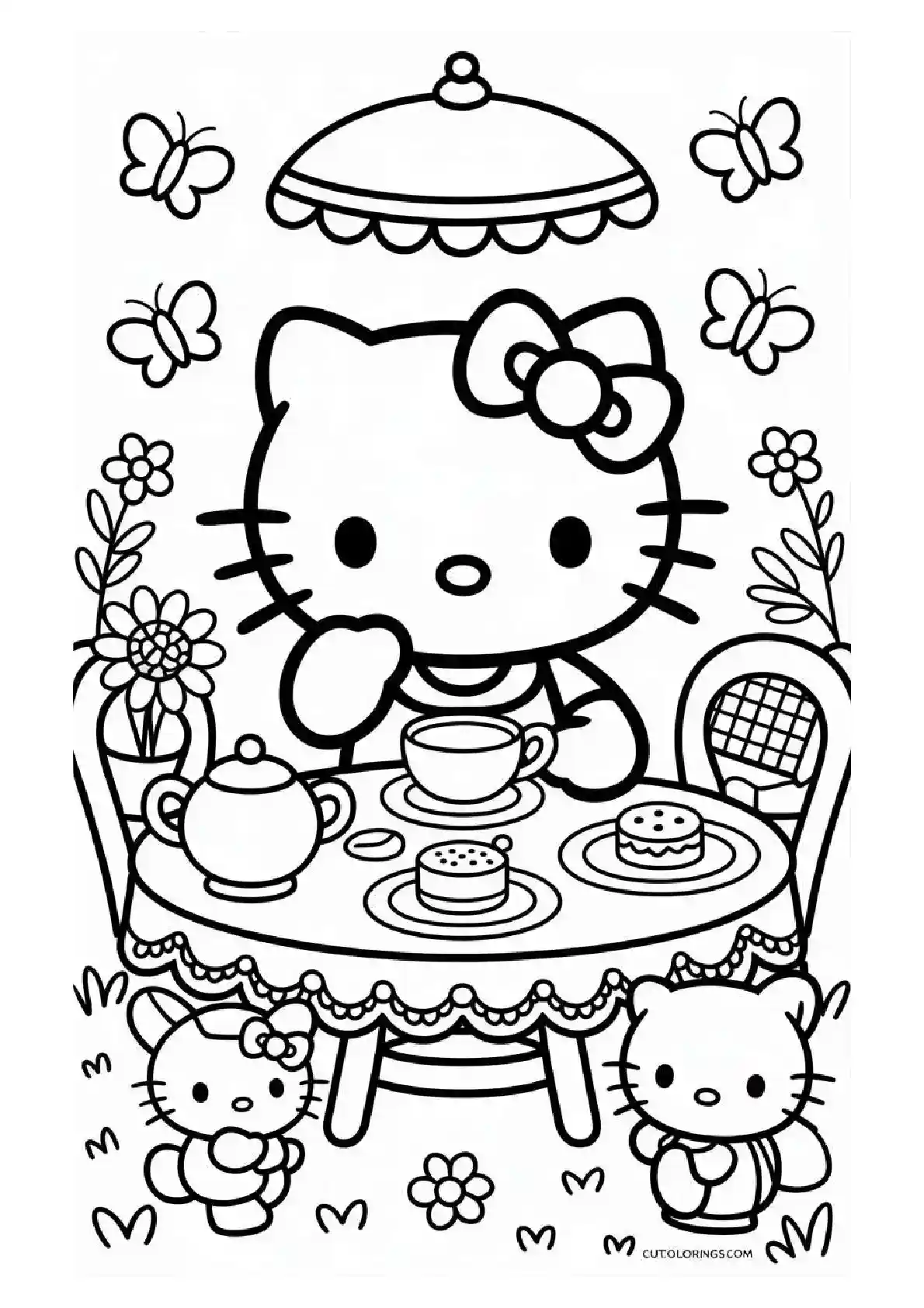 Hello Kitty Garden Tea Party
