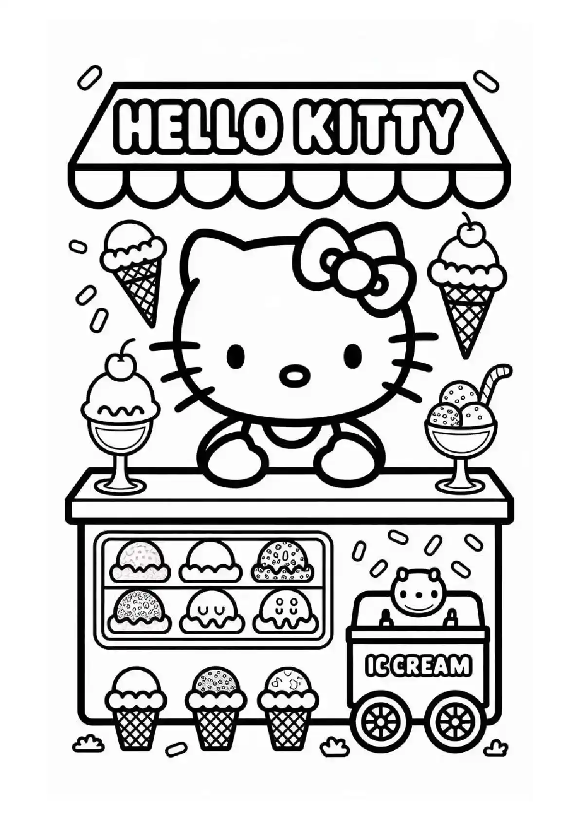 Hello Kitty Ice Cream Shop