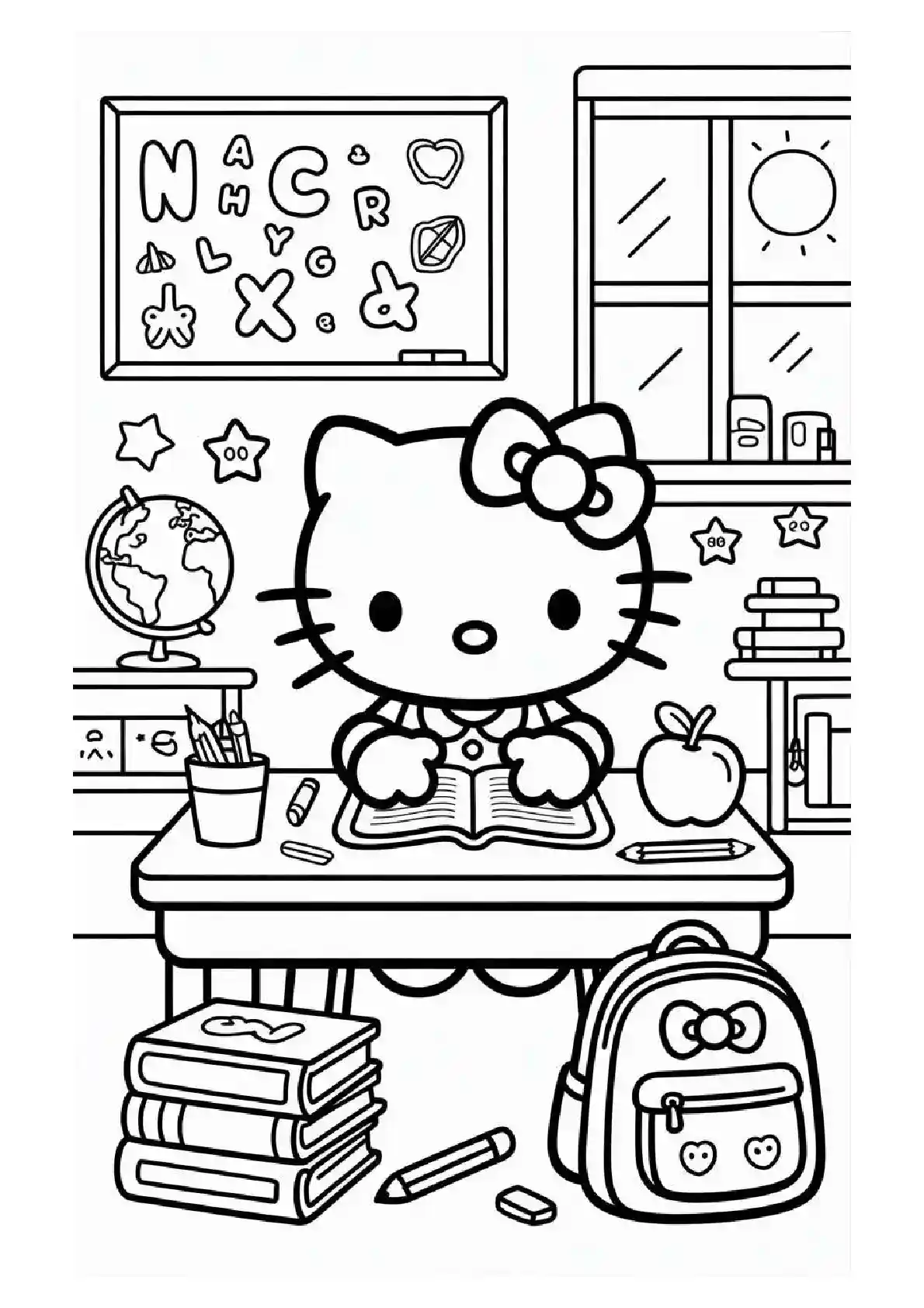 Hello Kitty Reading Books
