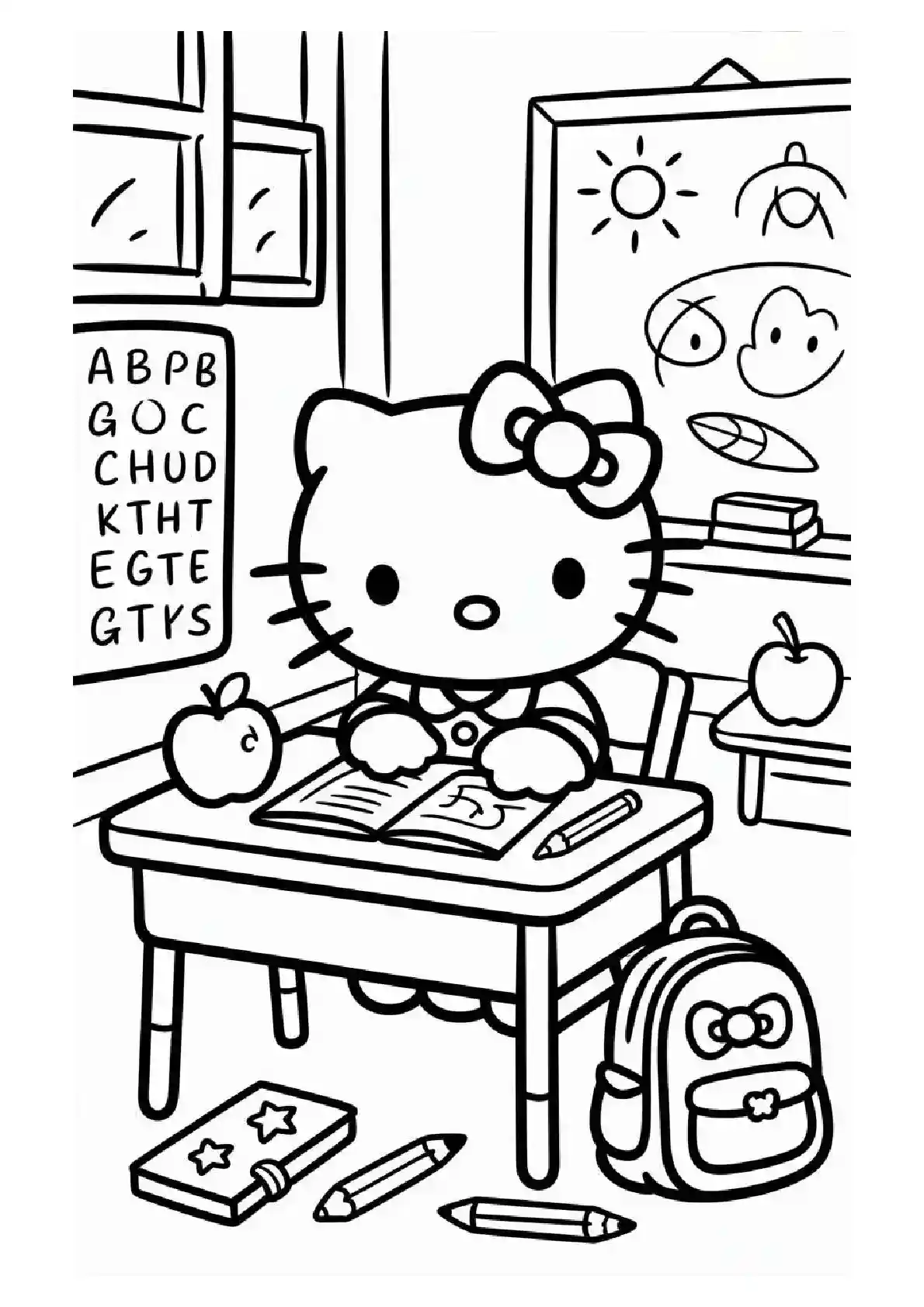 Hello Kitty School Student