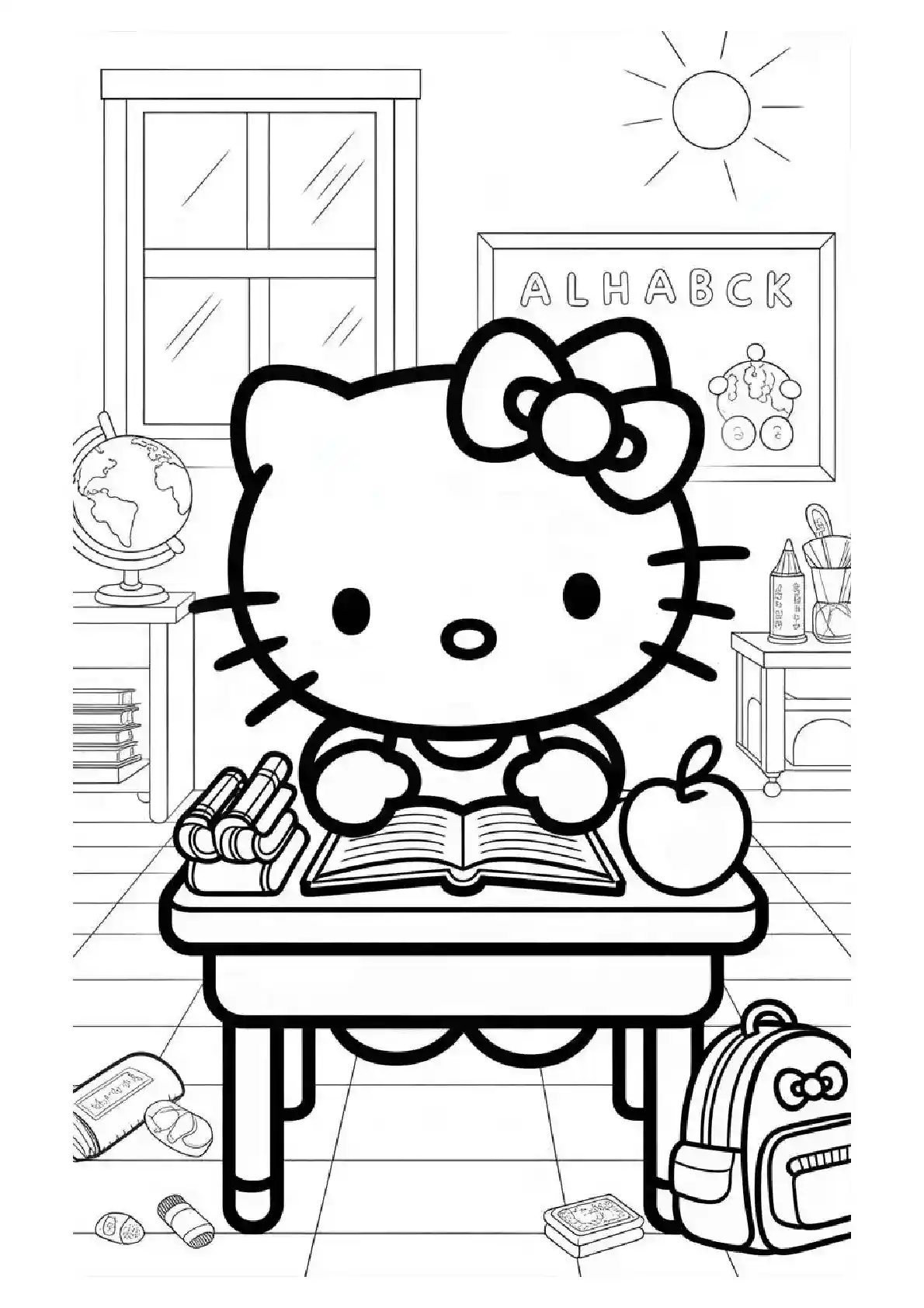 Hello Kitty Study Time