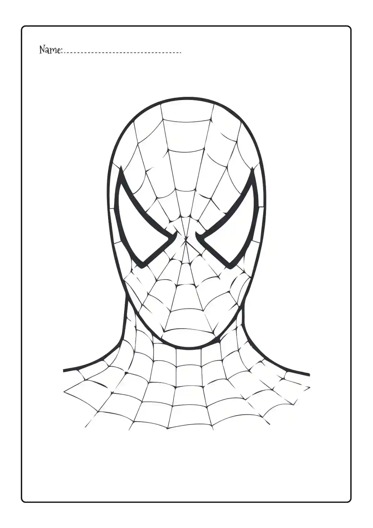Hero Spiderman Coloring Page