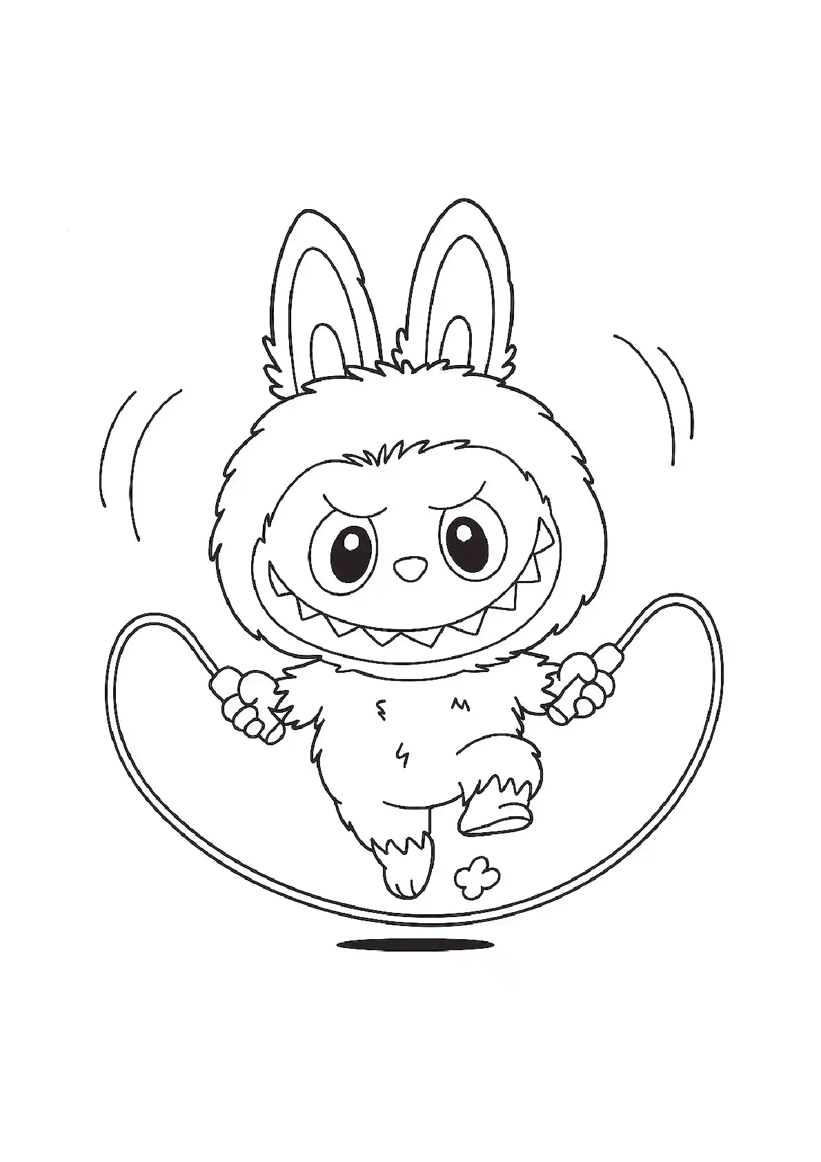 Hoppy Bunny Coloring Page