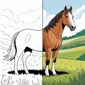 Aperçu des coloriages de chevaux