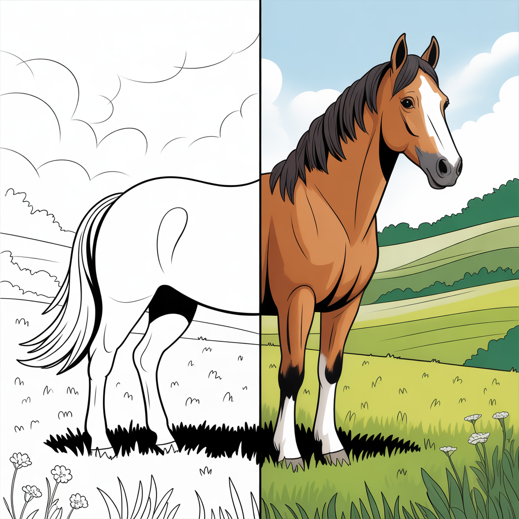 horse coloring pages