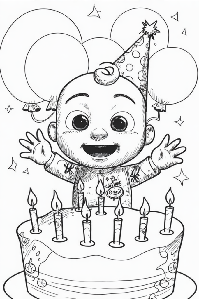 JJ Birthday Party Cake Celebration