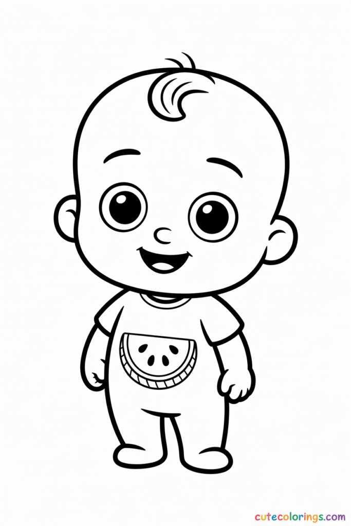 JJ Standing Watermelon Onesie Cute