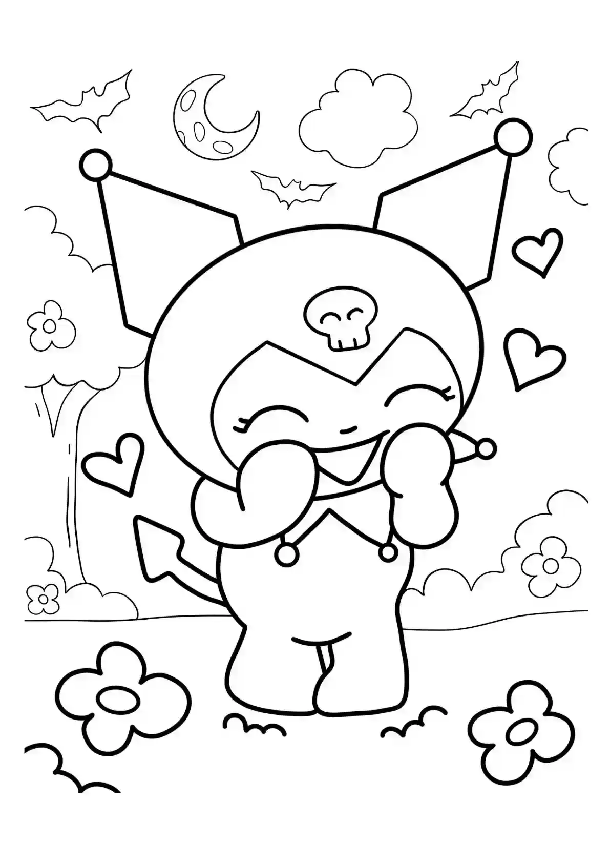 Kuromi Night Flight Scene
