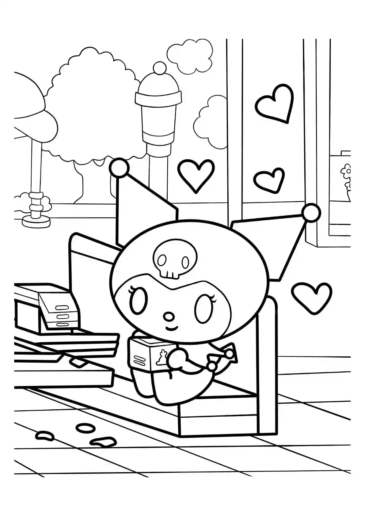 Kuromi Reading in Swing