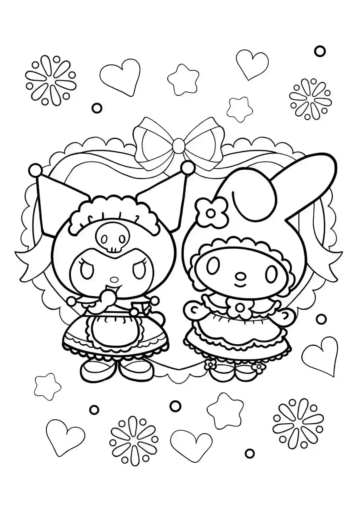 Kuromi and My Melody Best Friends