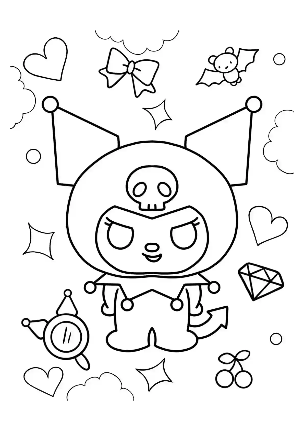 Kuromi with Cute Accessories