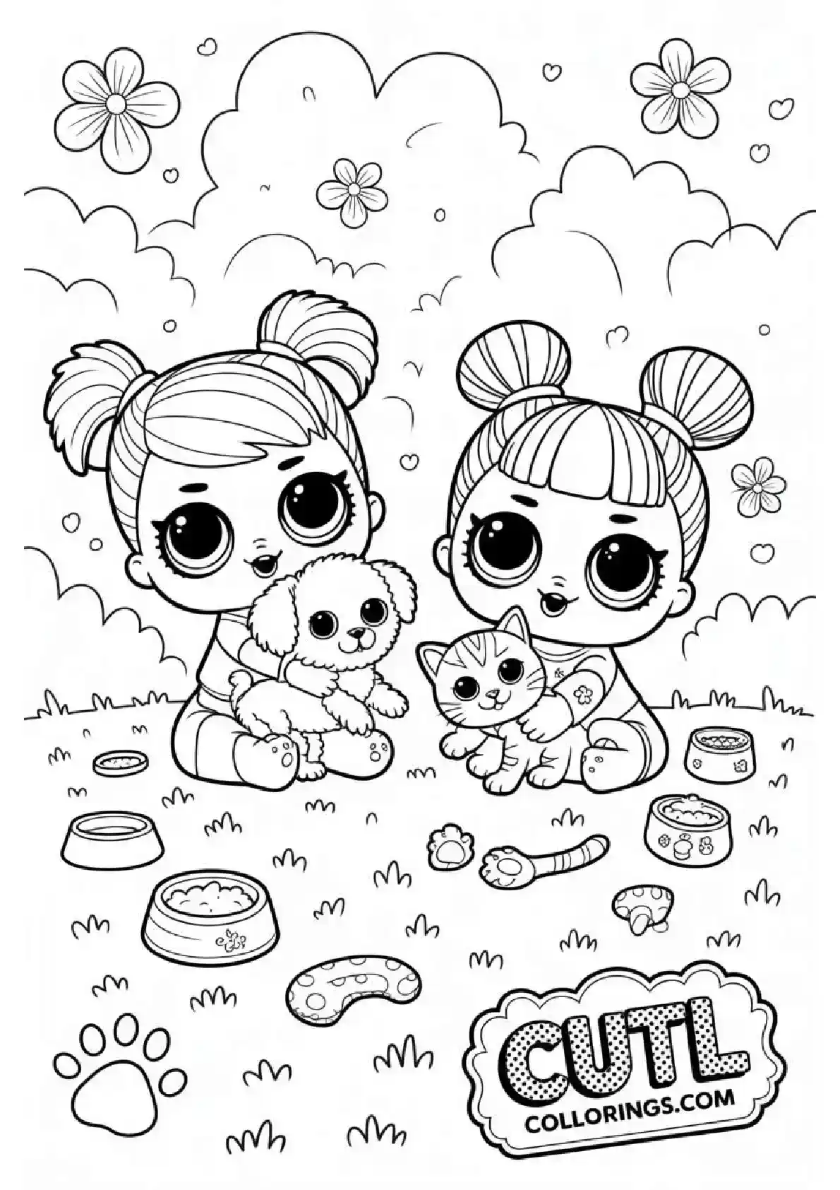 LOL Outdoor Pet Picnic Fun Coloring