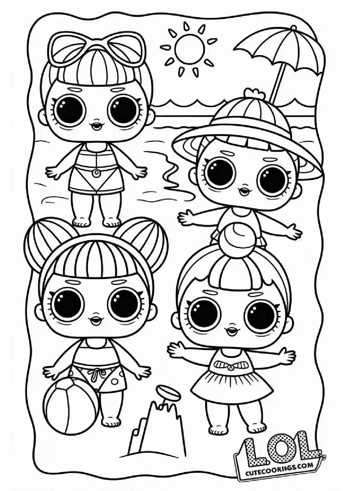 LOL Summer Beach Party Girls Page 