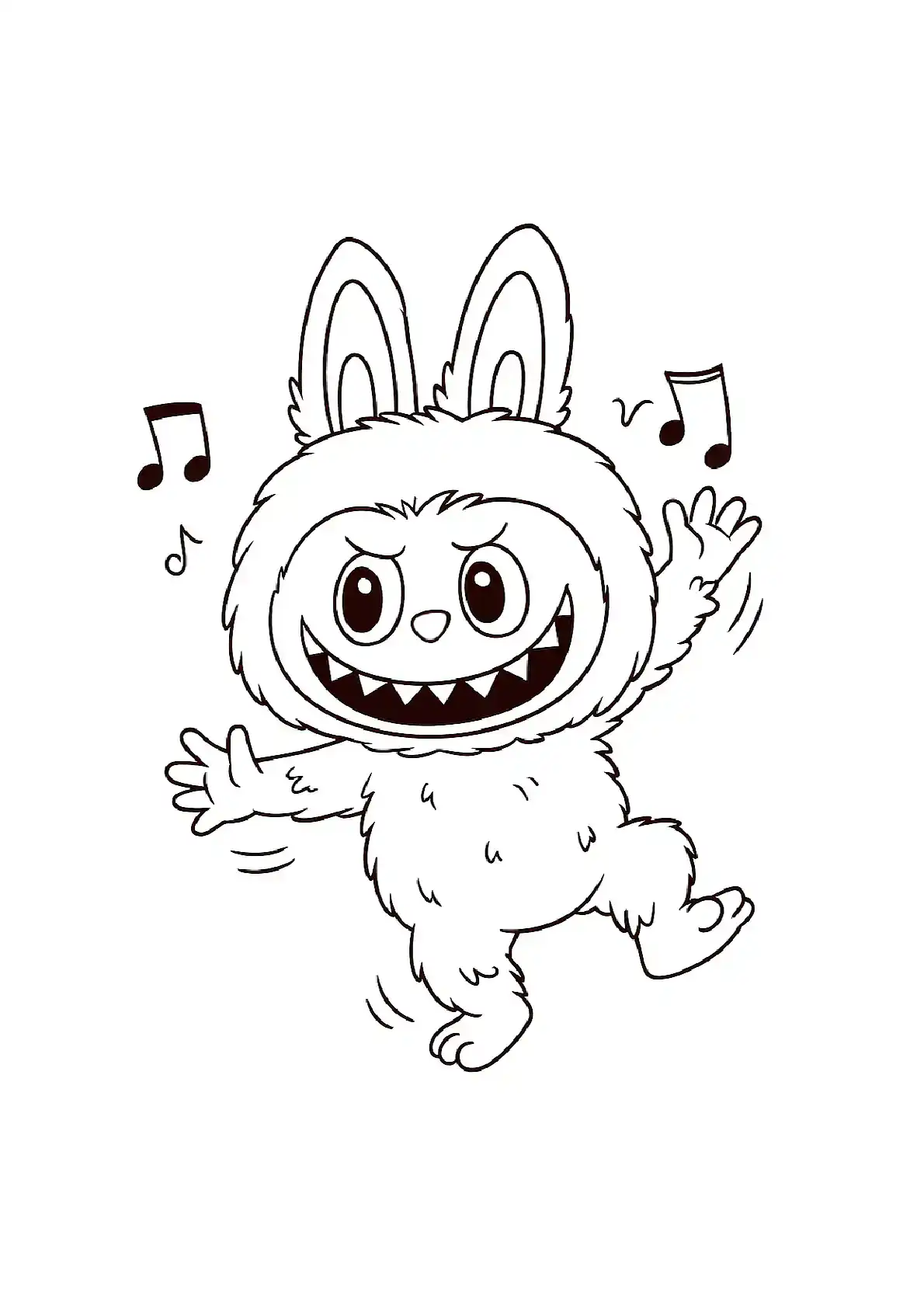 Lebula dancing coloring page