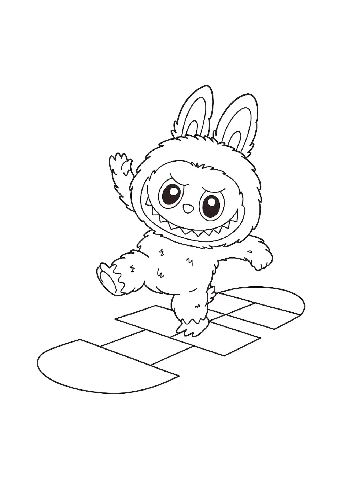 Lebula hopping coloring page