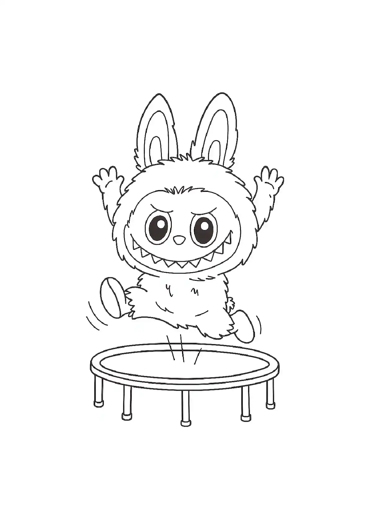 Lebula jumping coloring page