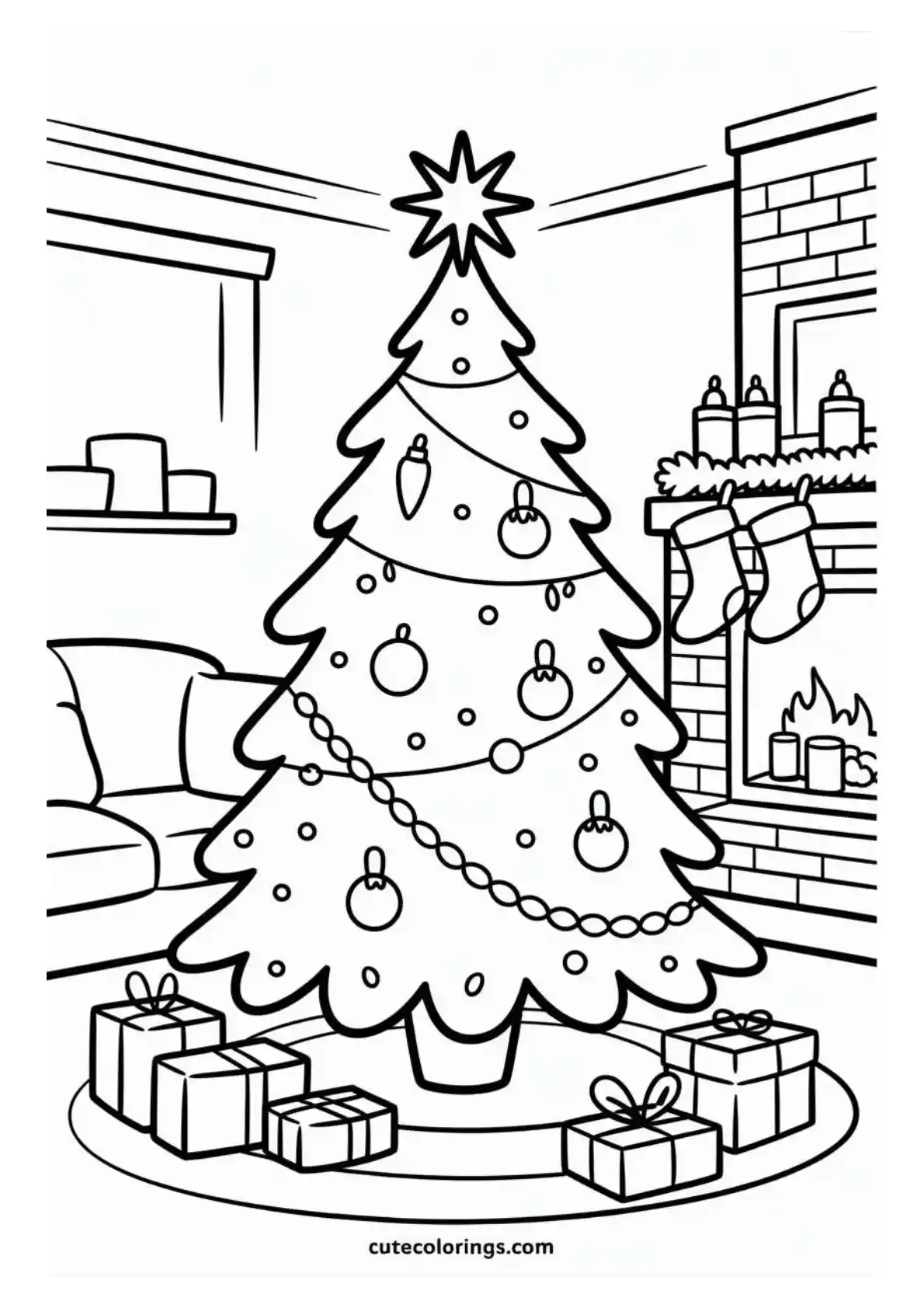Christmas Tree coloring pages