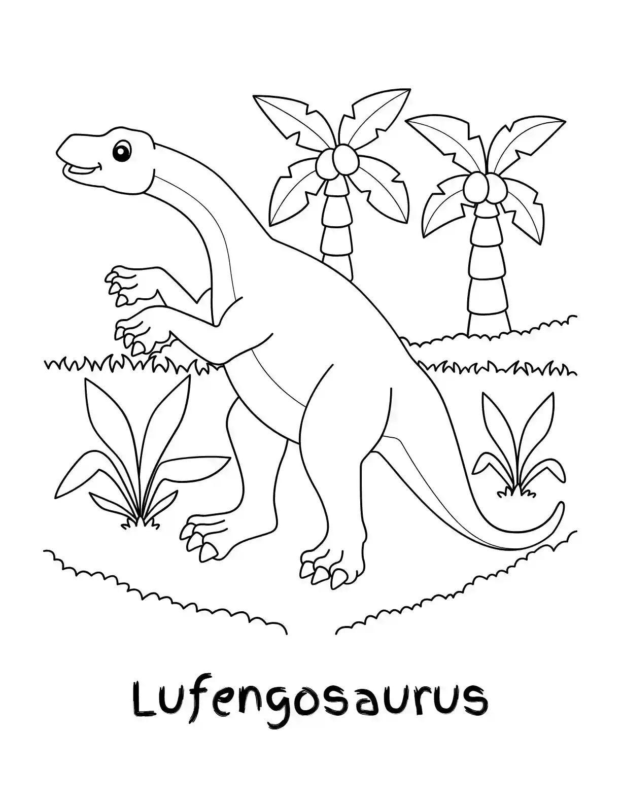 Lufengosaurus Coloring Page